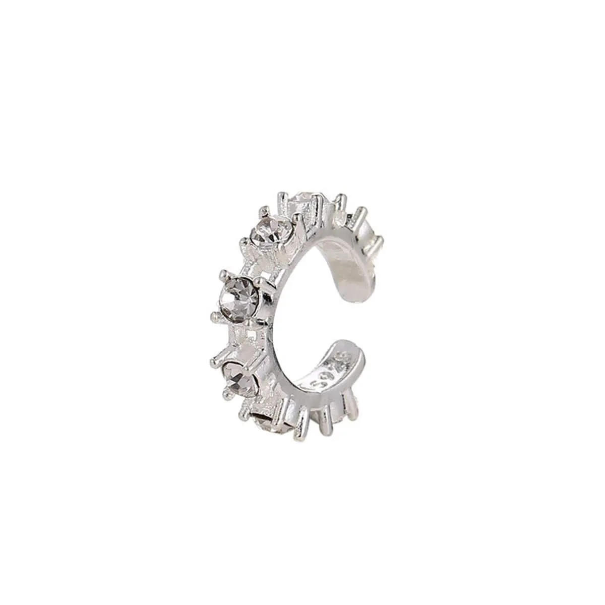 Cubic Zirconia & Silvertone Ear Cuff sold by Zulily product image thumbnail 2