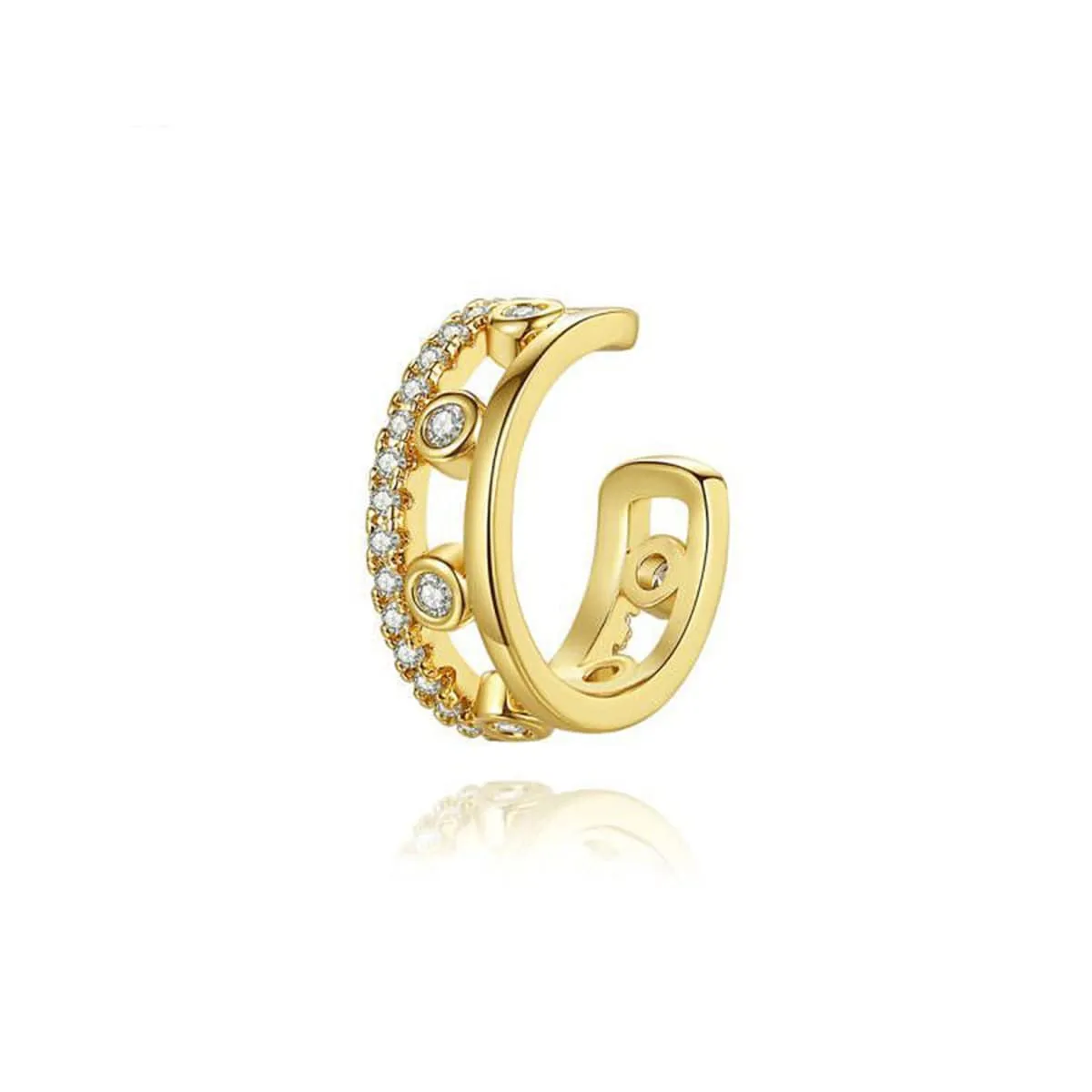 Cubic Zirconia & Goldtone Ear Cuff sold by Zulily product image thumbnail 4