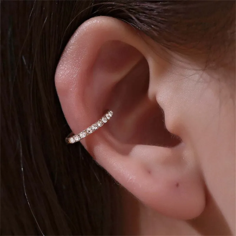 Cubic Zirconia & Goldtone Ear Cuff made by Zulily