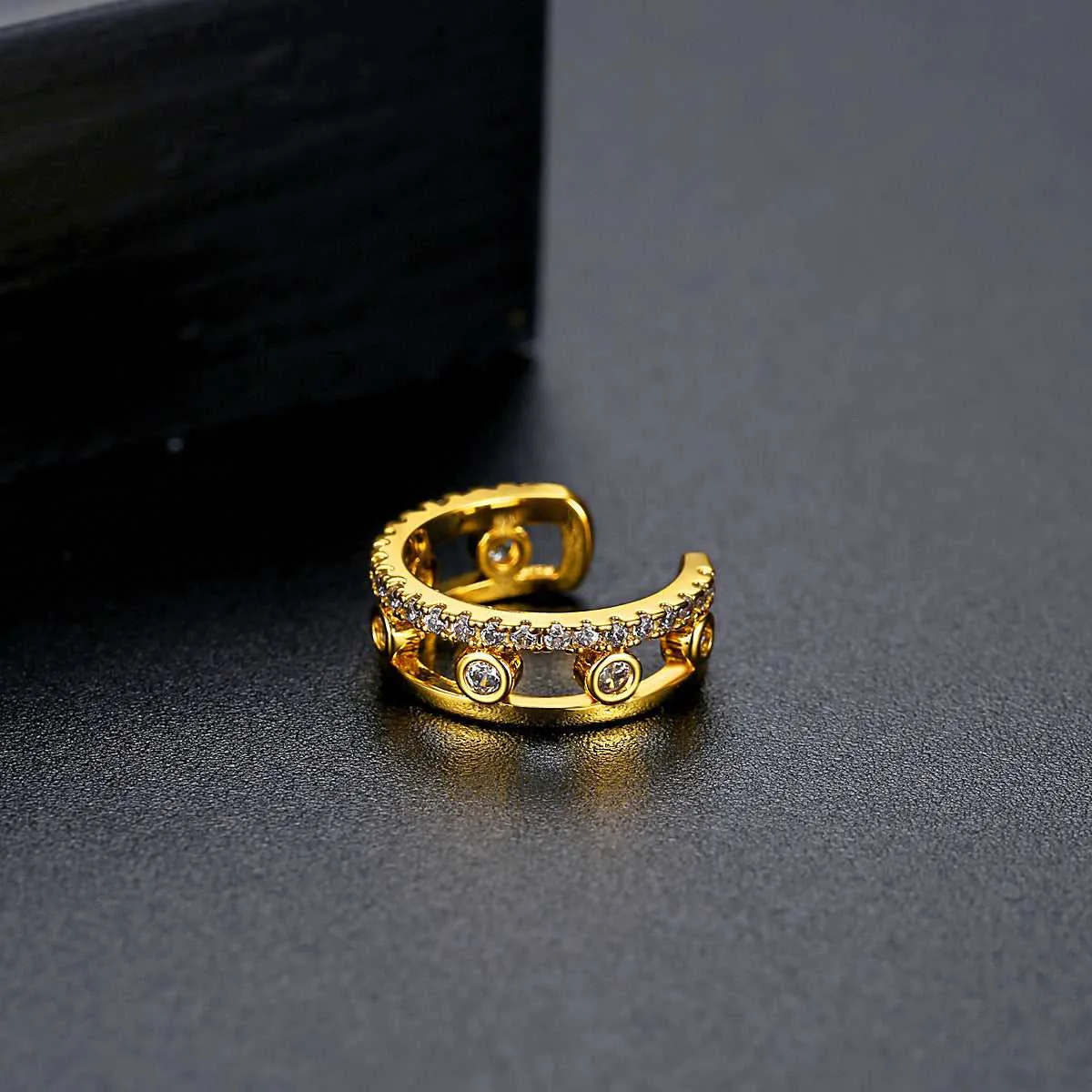 Cubic Zirconia & Goldtone Ear Cuff sold by Zulily product image thumbnail 5