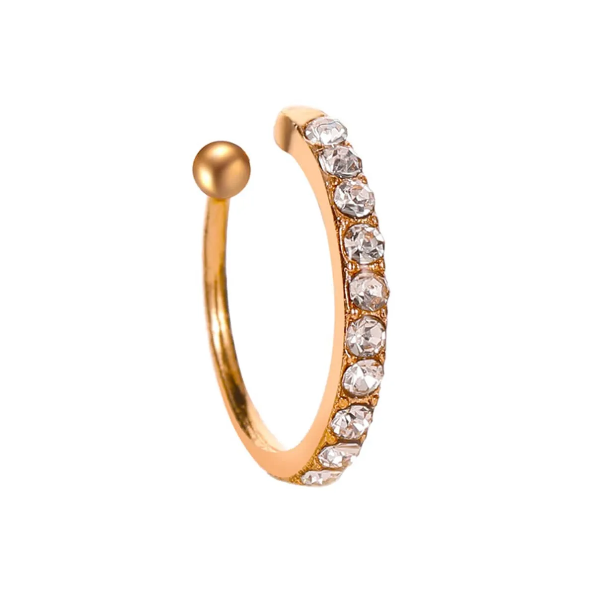 Cubic Zirconia & Goldtone Ear Cuff sold by Zulily product image thumbnail 2