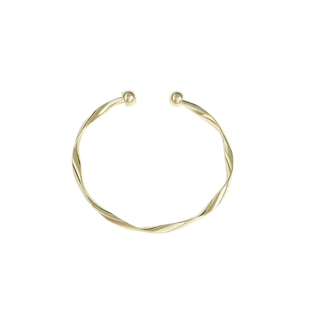 Goldtone Curved Waves Cuff sold by Zulily product image thumbnail 2