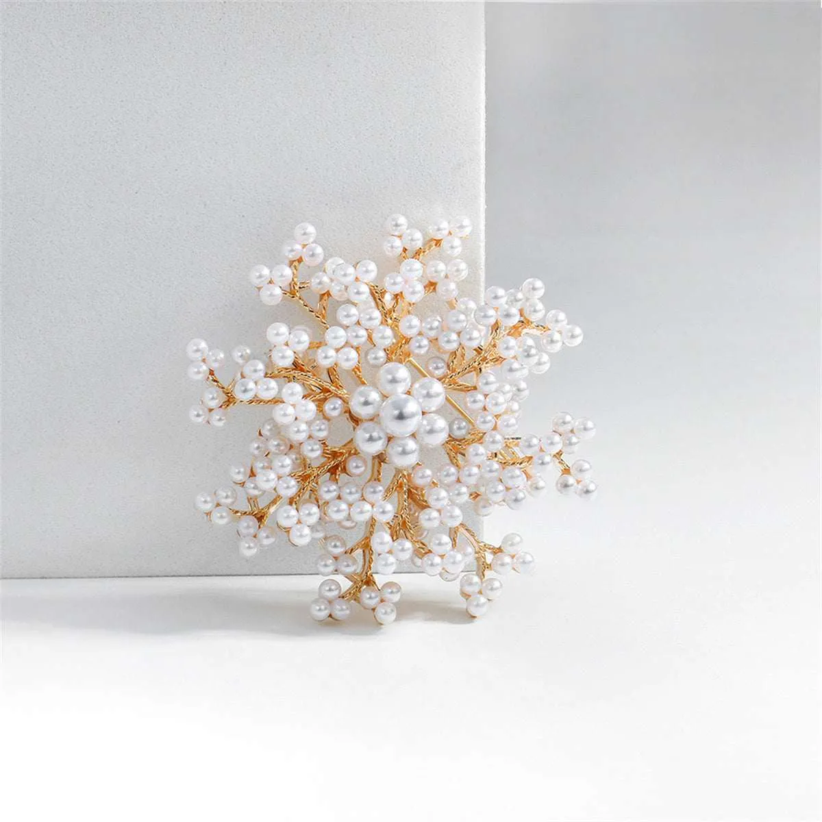 Pearl & Goldtone Flower Brooch sold by Zulily product image thumbnail 3