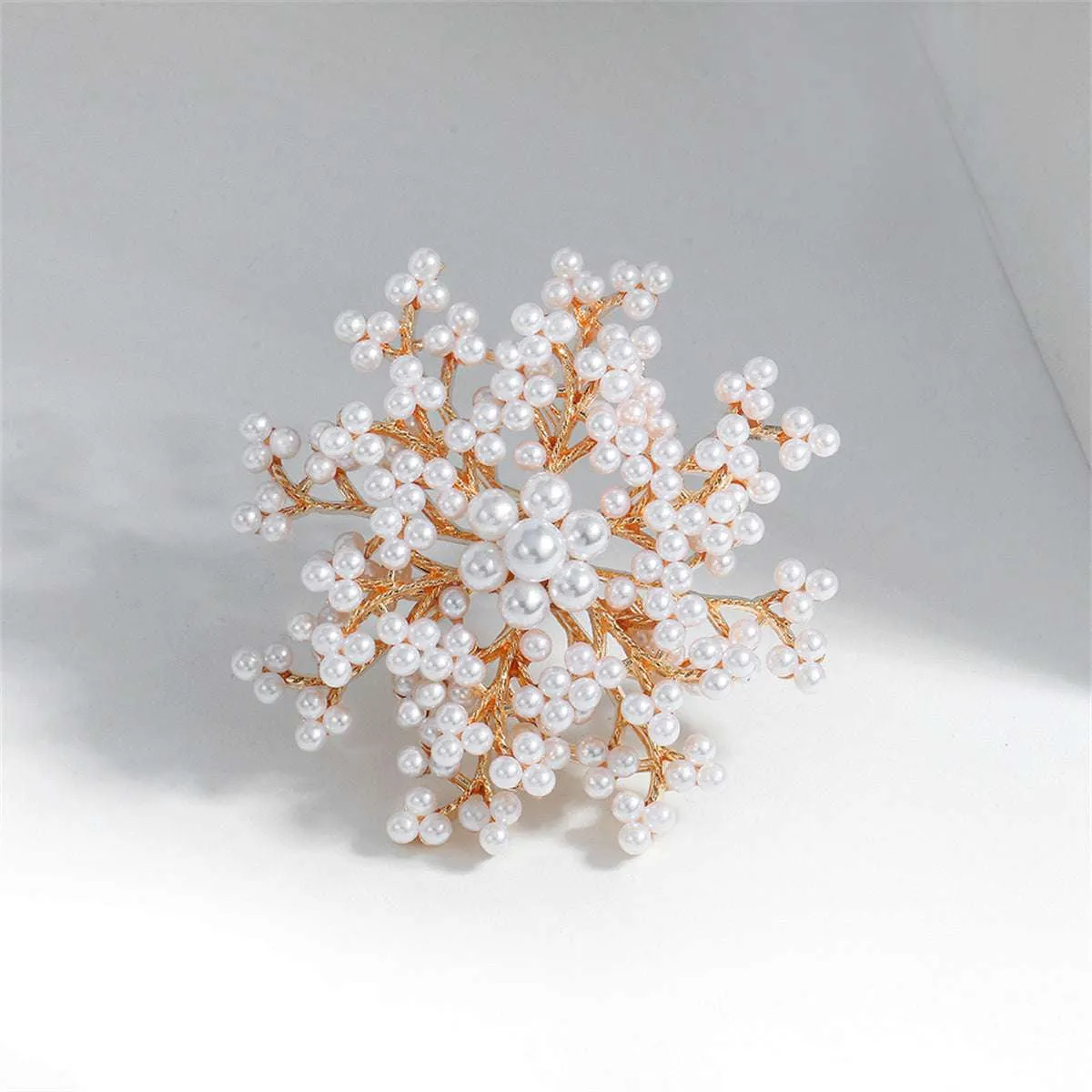 Pearl & Goldtone Flower Brooch sold by Zulily