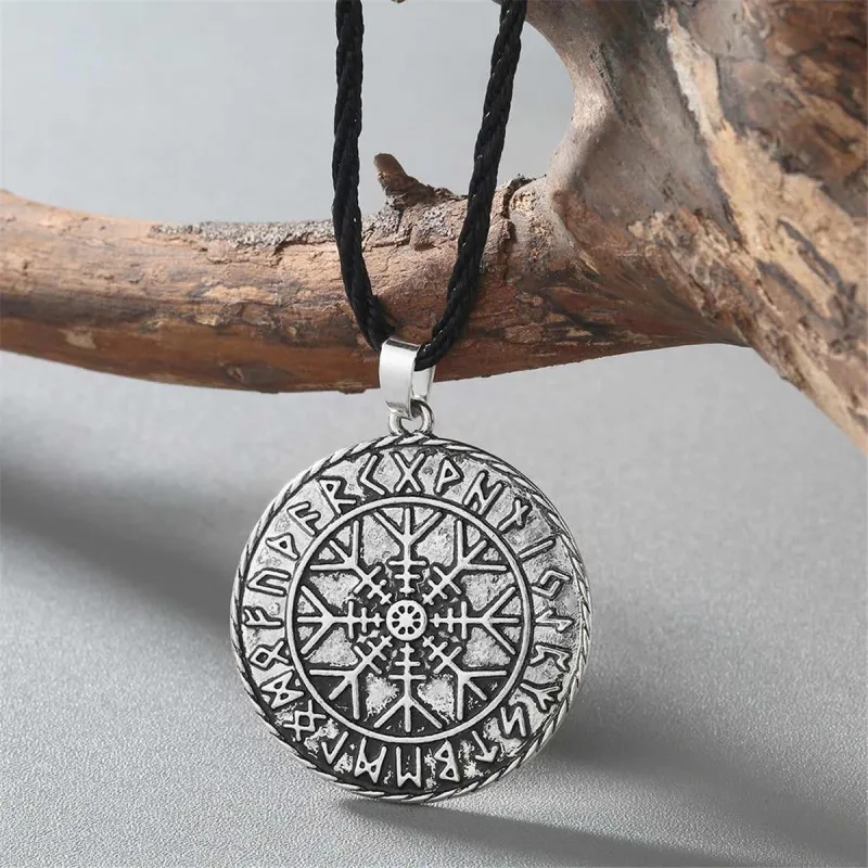 Silvertone Compass Pendant Necklace made by Zulily