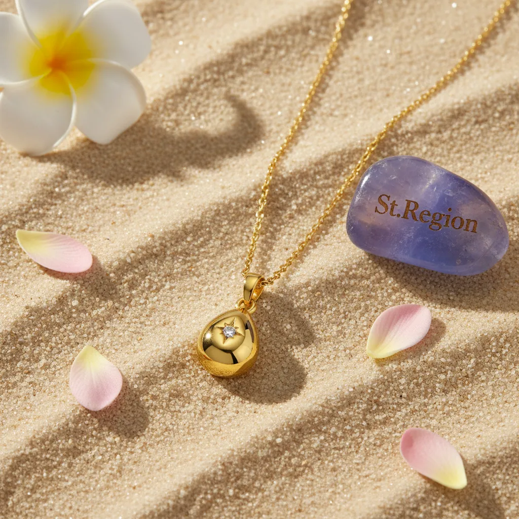Cubic Zirconia & Goldtone Drop Pendant Necklace sold by Zulily product image thumbnail 4