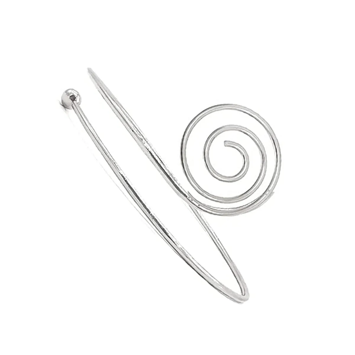 Silvertone Swirl Arm Cuff sold by Zulily product image thumbnail 2