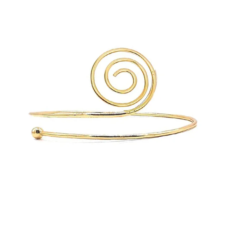 Goldtone Swirl Arm Cuff made by Zulily