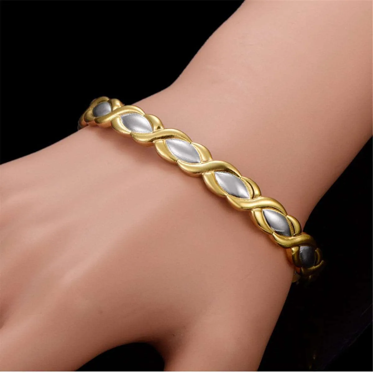 Two-Tone Woven Pear Cuff sold by Zulily product image thumbnail 2