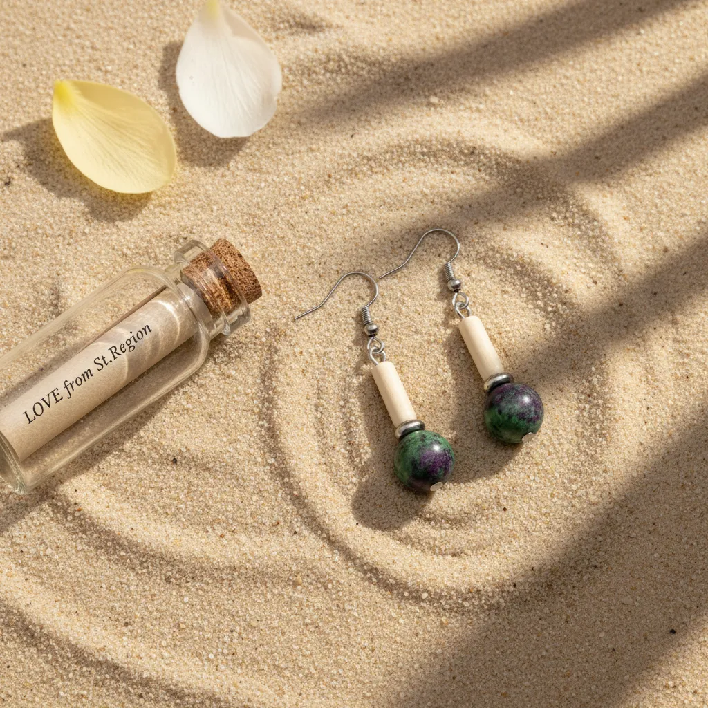 Green Jade & Silvertone Cylinder Ball Hook Earrings sold by Zulily product image thumbnail 4