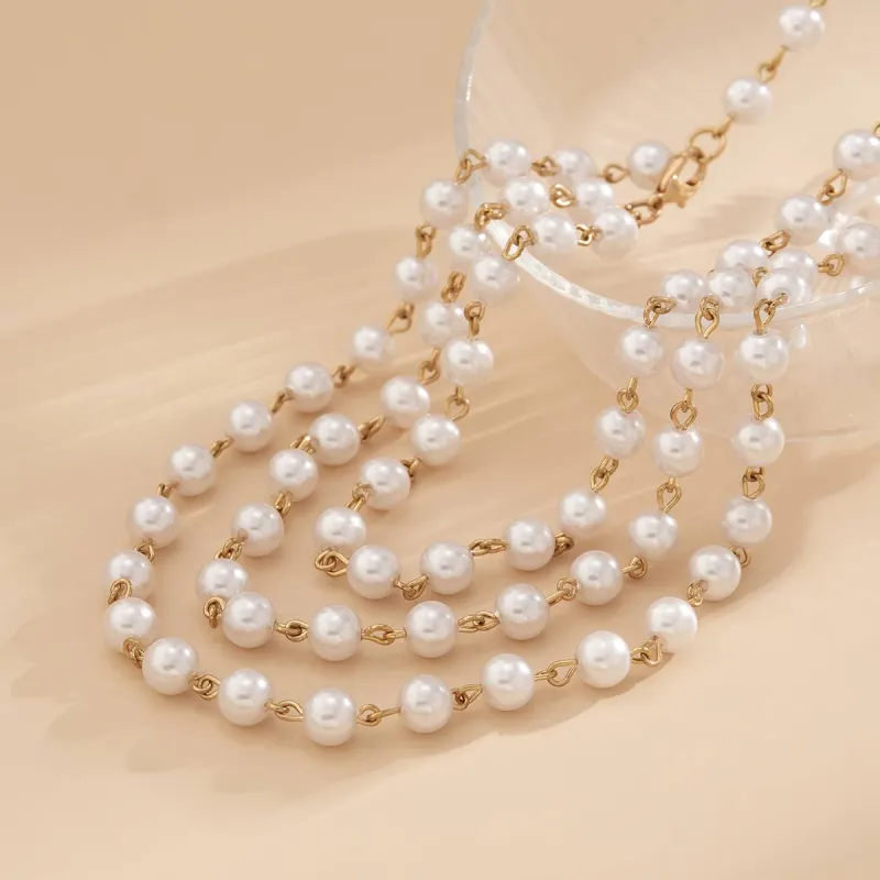 Pearl & Goldtone Drop Layered Waist Chain made by Zulily