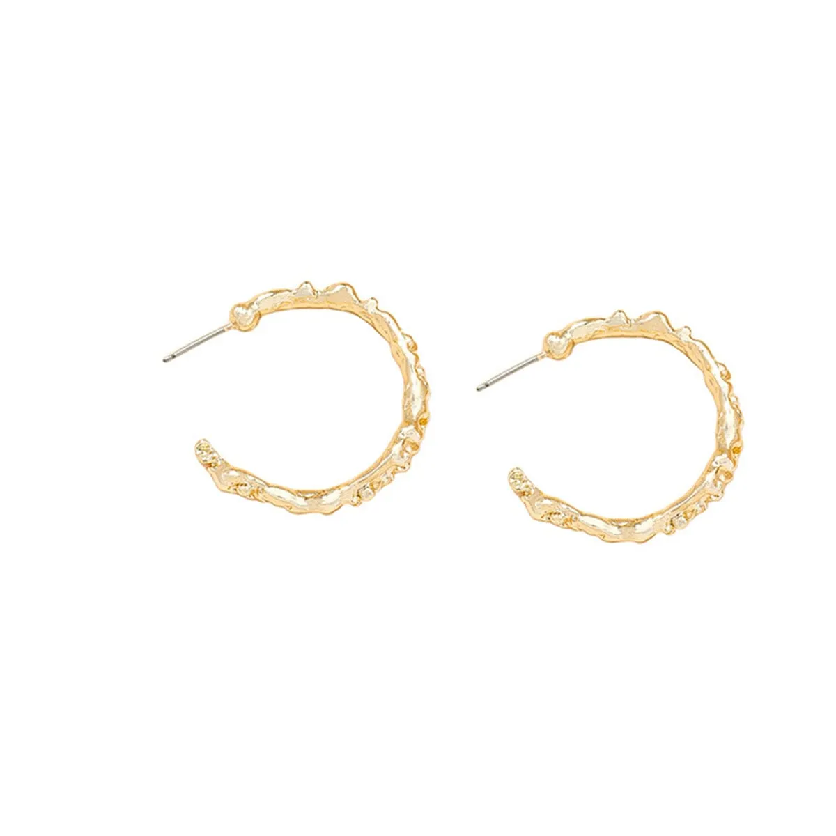 Goldtone Huggie Earrings sold by Zulily product image thumbnail 2