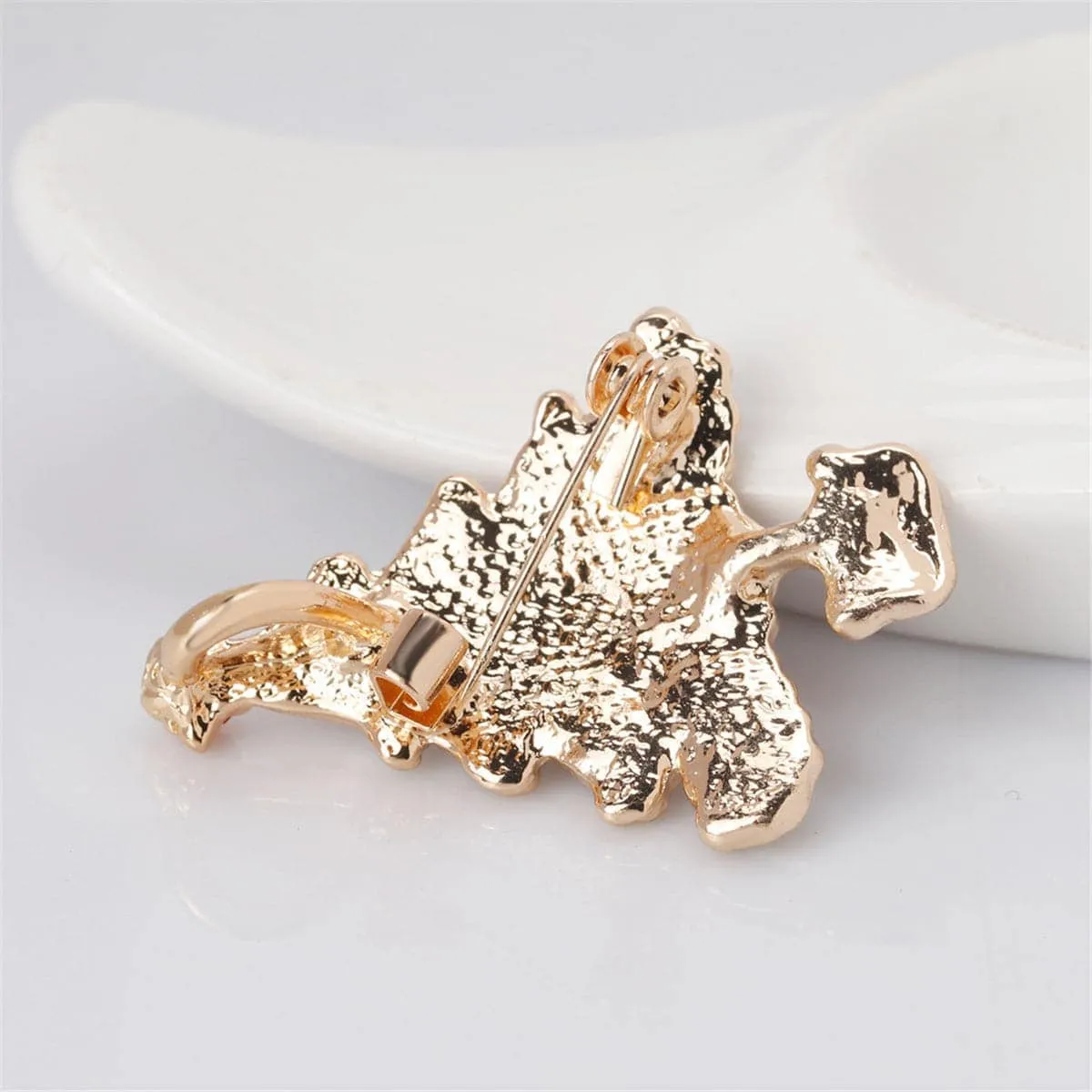Cubic Zirconia & Goldtone Christmas Tree Brooch sold by Zulily product image thumbnail 4