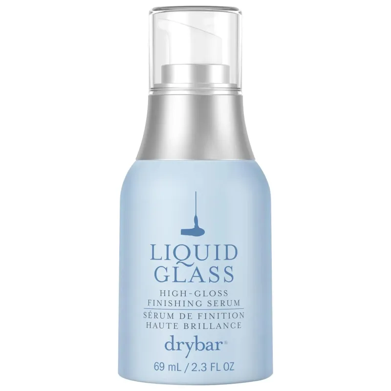 Liquid Glass: High-Shine Hair Serum: Hydrating & Frizz Control with Hyaluronic Acid, SmoothSeal Tech, for Silky, Glossy Hair made by Zulily