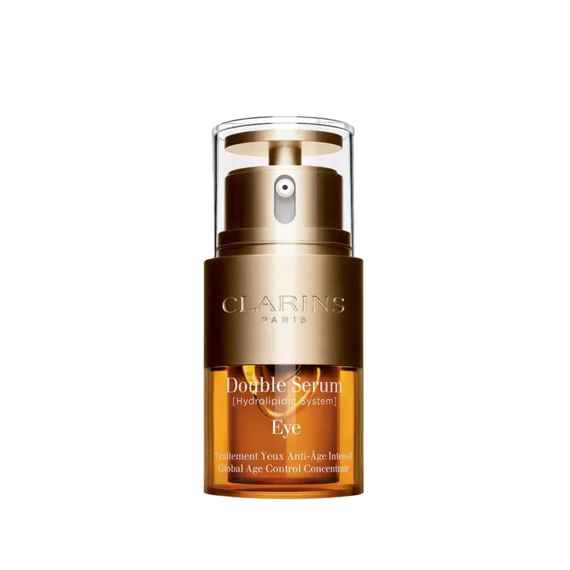 Clarins Double Serum Eye: Anti-Aging Eye Serum, Reduce Wrinkles & Dark Circles - Best Eye Serum 20ml made by Clarins