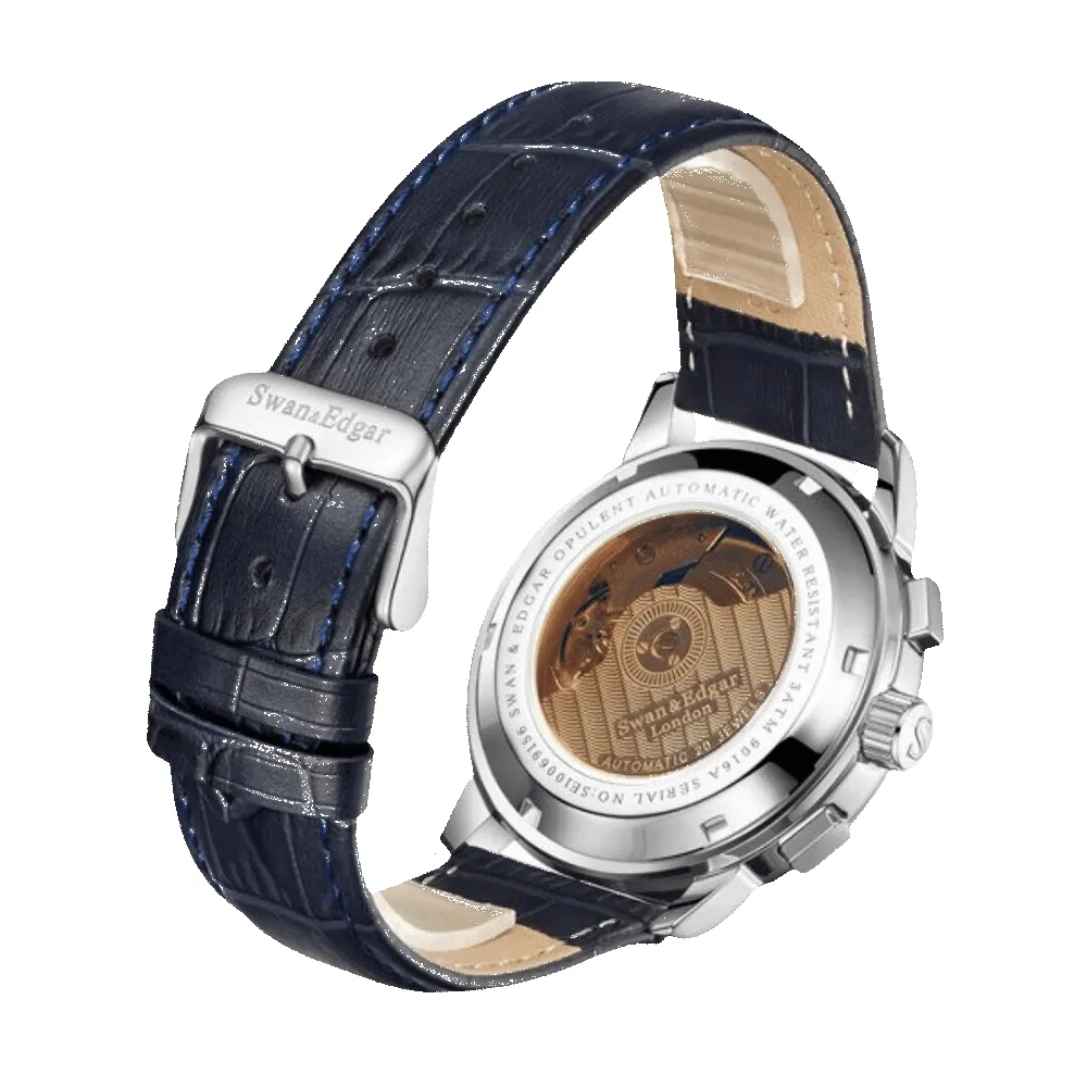 Limited Edition Swan & Edgar Hand Assembled Opulent Automatic Steel sold by Zulily product image thumbnail 4