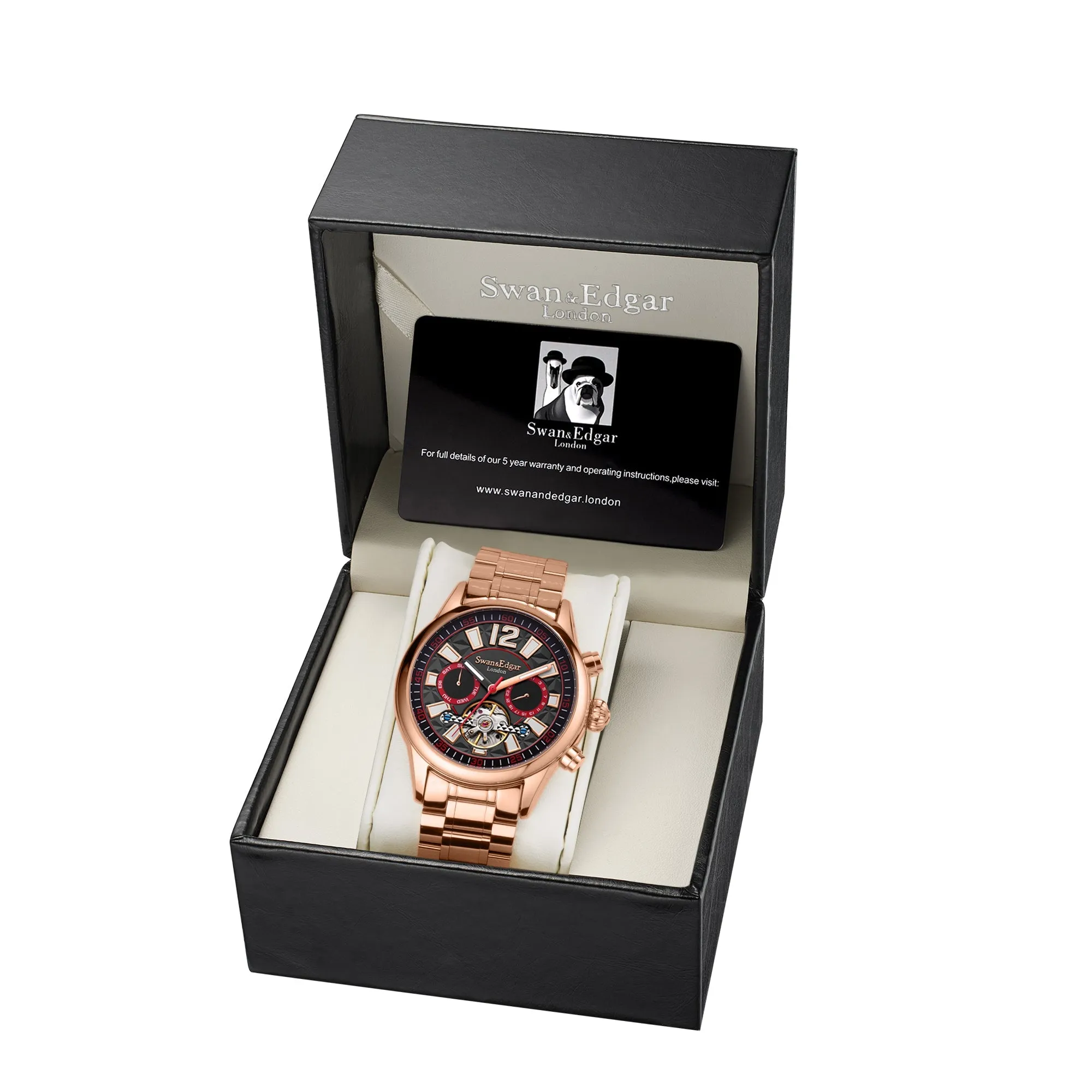 Limited Edition Swan & Edgar Hand Assembled Royal Exhibition Automatic Rose Black sold by Zulily product image thumbnail 2