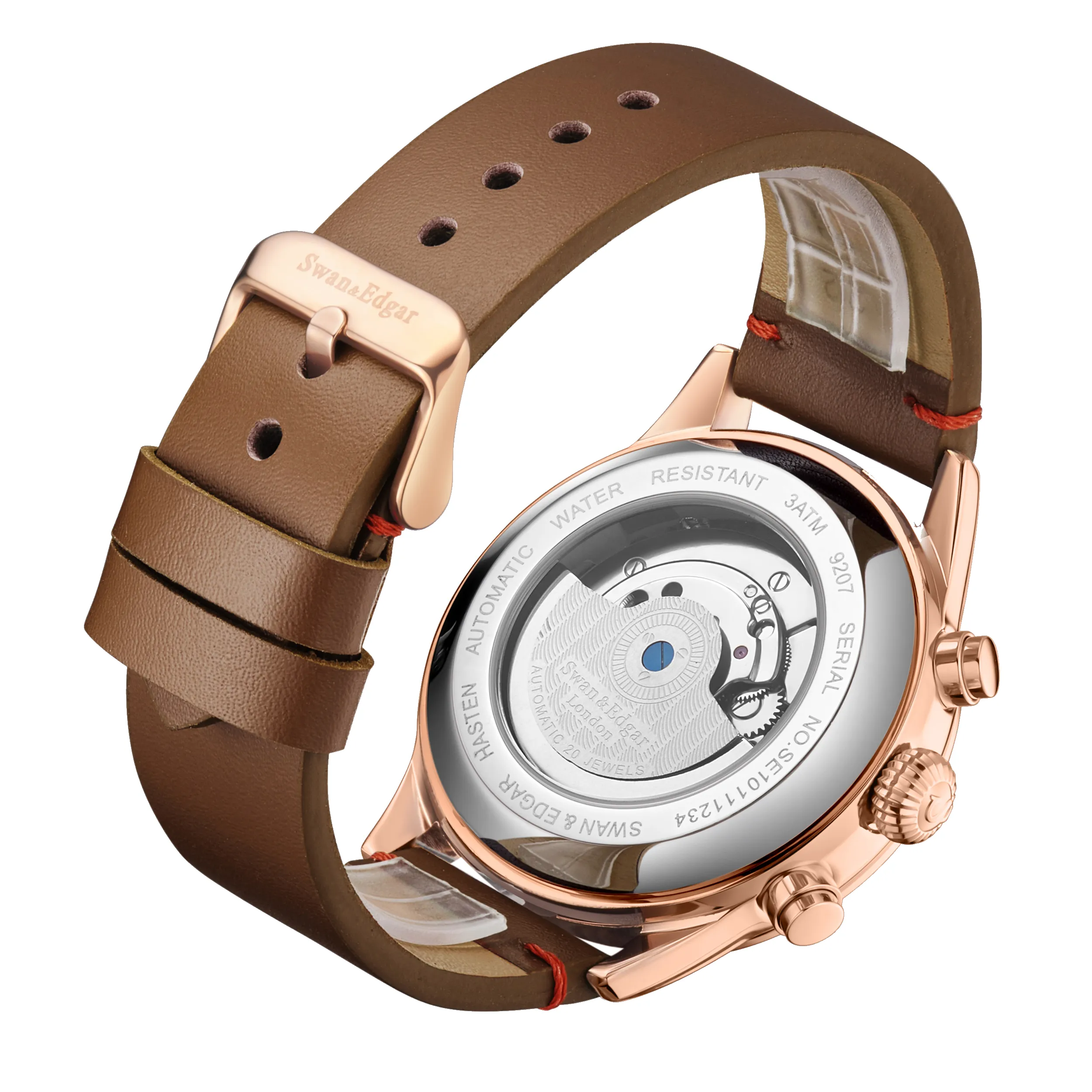Limited Edition Swan & Edgar Hand Assembled Hasten Automatic Rose Brown sold by Zulily product image thumbnail 4