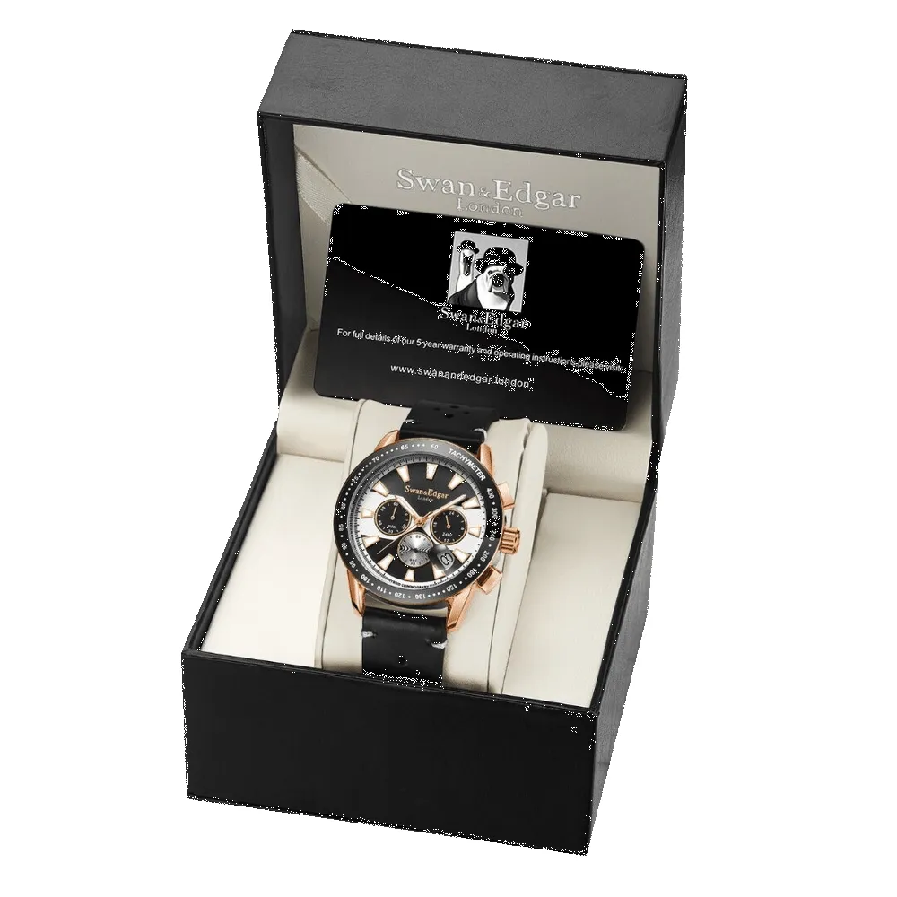Limited Edition Swan & Edgar Hand Assembled Mechanical Quartz Racer Steel sold by Zulily product image thumbnail 2
