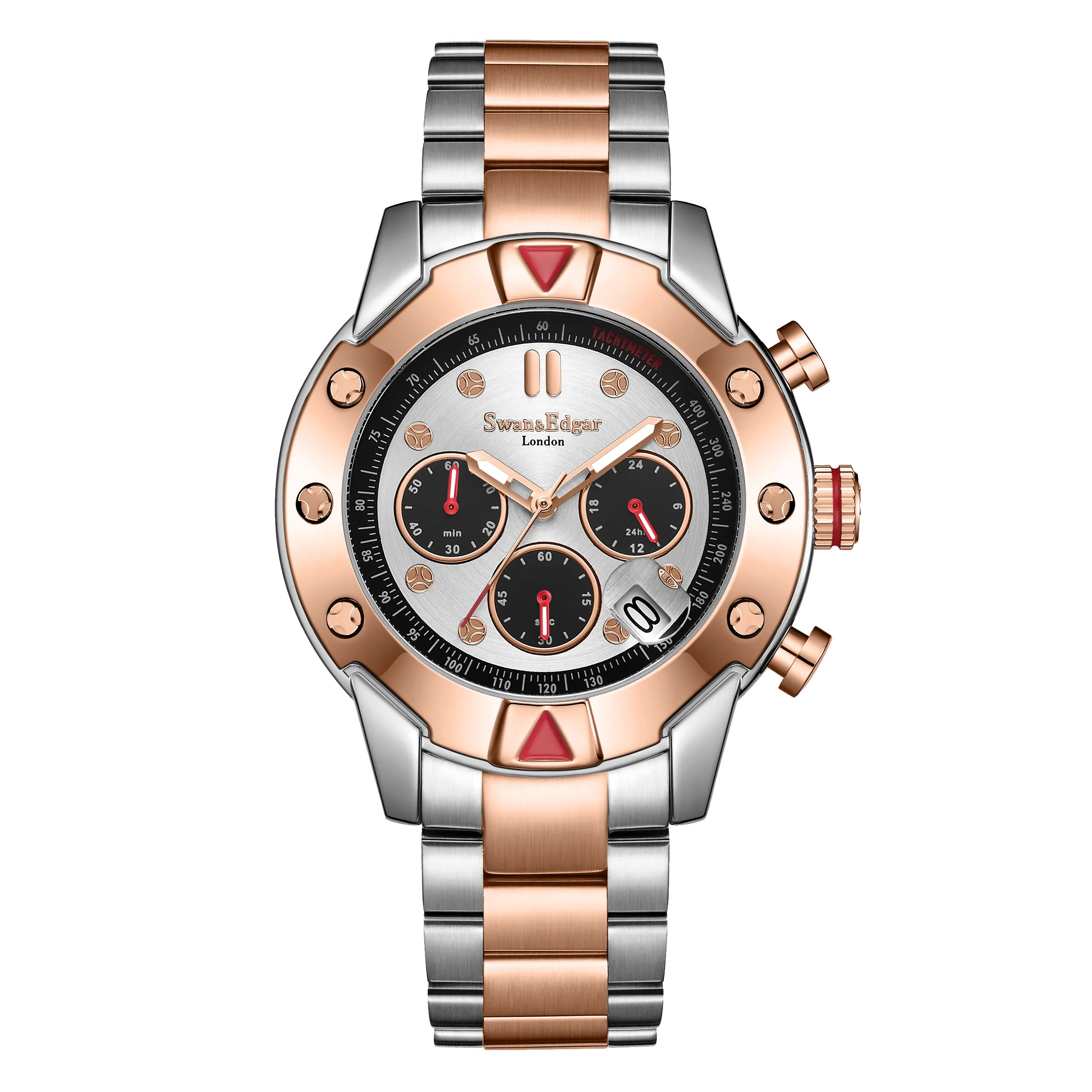 Limited Edition Swan & Edgar Hand Assembled Mechanical-Quartz Hybrid Gold sold by Zulily product image thumbnail 5