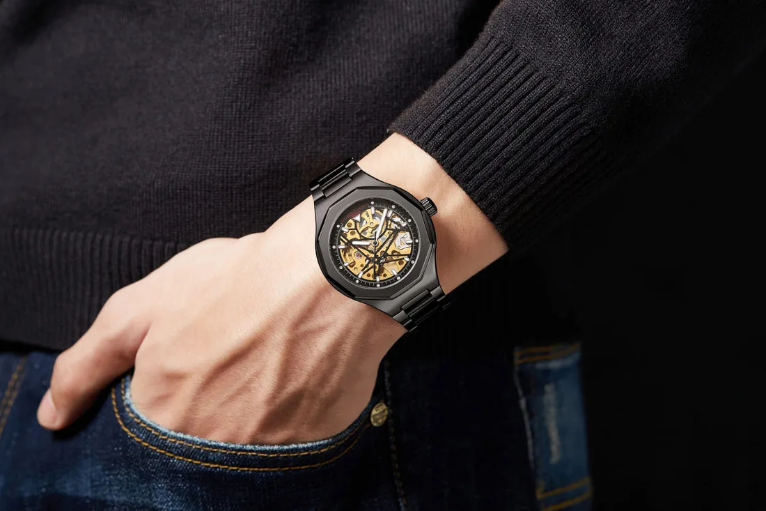 Hand Assembled Anthony James Sports Skeleton Automatic Black sold by Zulily product image thumbnail 3