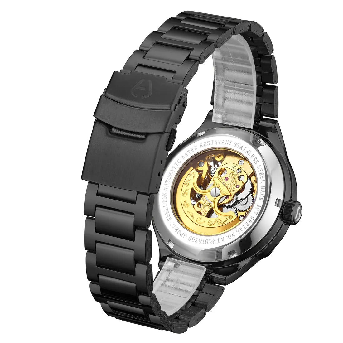 Hand Assembled Anthony James Sports Skeleton Automatic Black sold by Zulily product image thumbnail 4