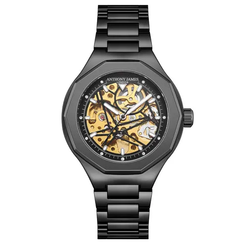 Hand Assembled Anthony James Sports Skeleton Automatic Black sold by Zulily