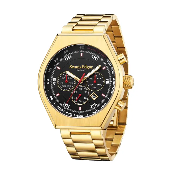 Limited Edition Swan & Edgar Hand Assembled Contemporary Classic Automatic Gold sold by Zulily product image thumbnail 3