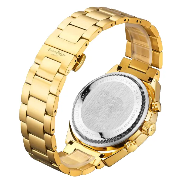 Limited Edition Swan & Edgar Hand Assembled Contemporary Classic Automatic Gold sold by Zulily product image thumbnail 4