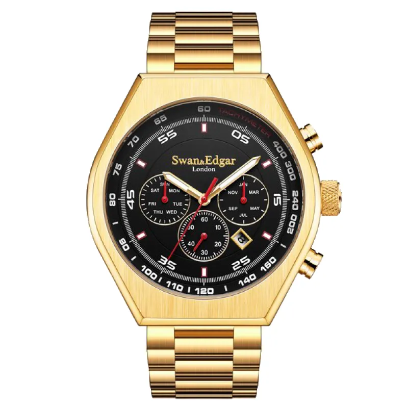 Limited Edition Swan & Edgar Hand Assembled Contemporary Classic Automatic Gold made by Swan and Edgar