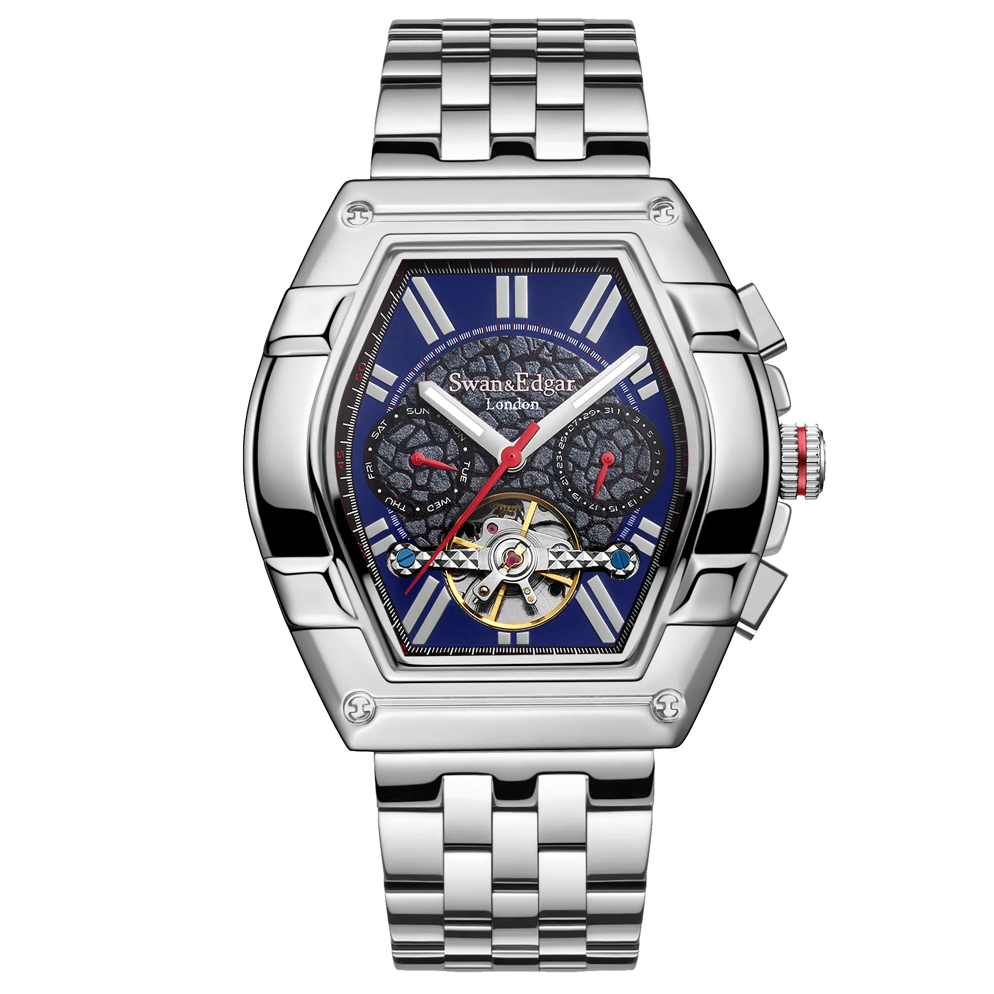 Limited Edition Swan & Edgar Hand Assembled Knight Exhibition Automatic Rose Black sold by Zulily product image thumbnail 5