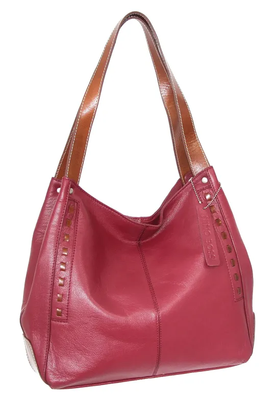 Alyssa Satchel in Cabernet made by Nino BOSSI