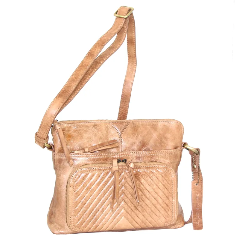 Mary Ellen Cross Body Bag in Beige made by Nino BOSSI