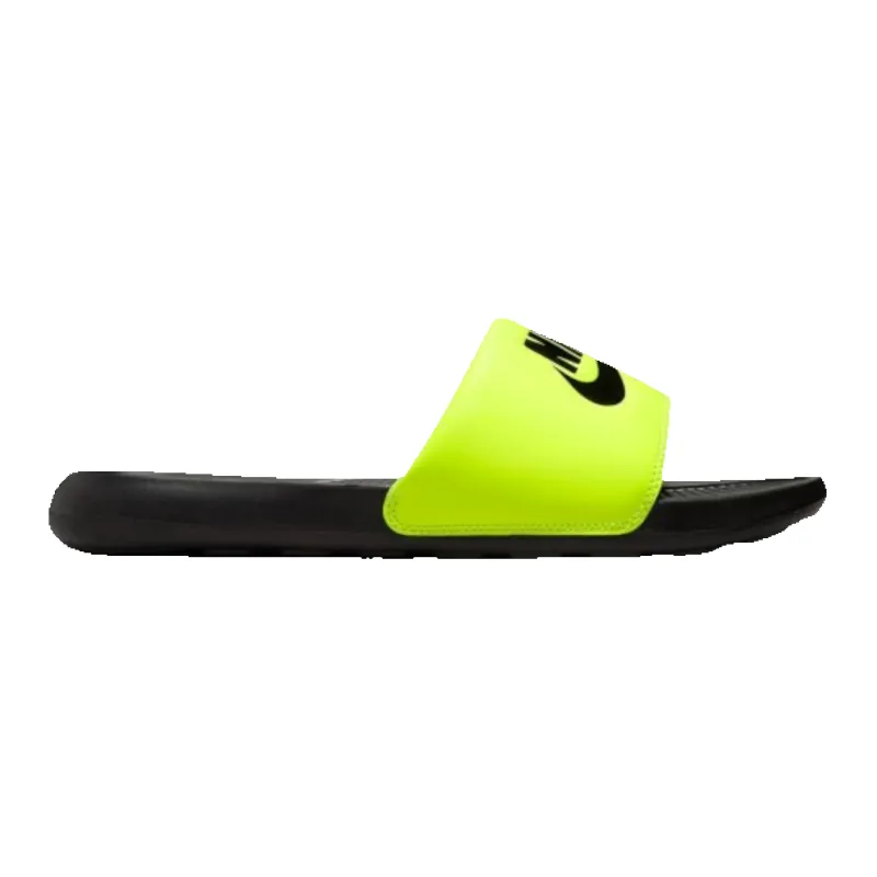 Nike Victori One Men's Slides — Black & Volt made by Nike