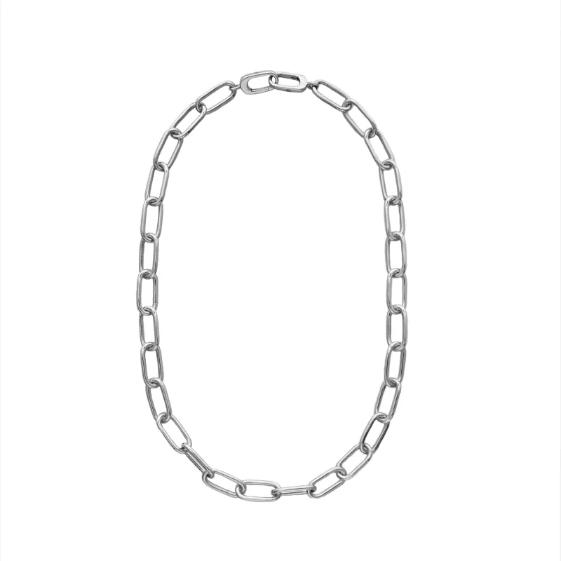 ONI Collective Unisex Sterling Silver Bold Clip Choker 15in made by Zulily