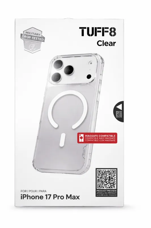 Tuff8 Iphone 17 Pro Max (Only) Clear Case made by Zulily