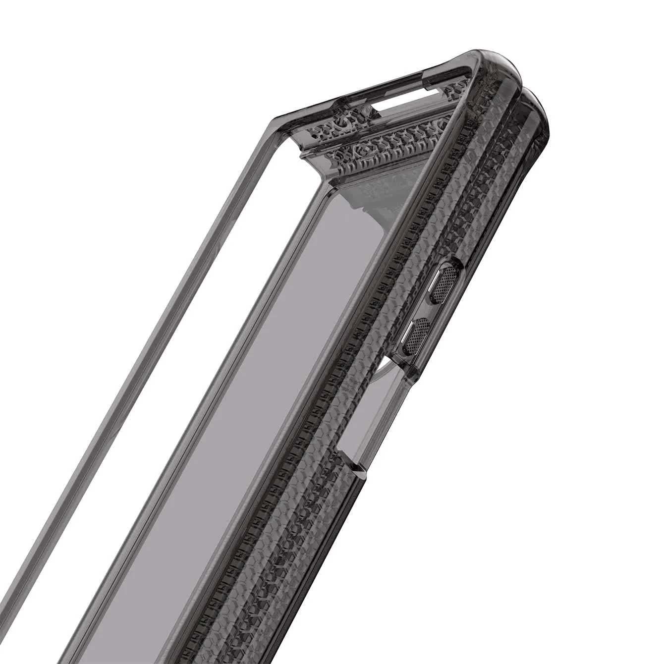 Itskins Hybrid R // Clear Compatible with Galaxy Z Fold4 5g, Protective Phone Case, Slim Hybrid Case, Shockproof Cover, Anti-Yellowing, and Military Grade Phone Case - Smoke and Transparent sold by Zulily product image thumbnail 2