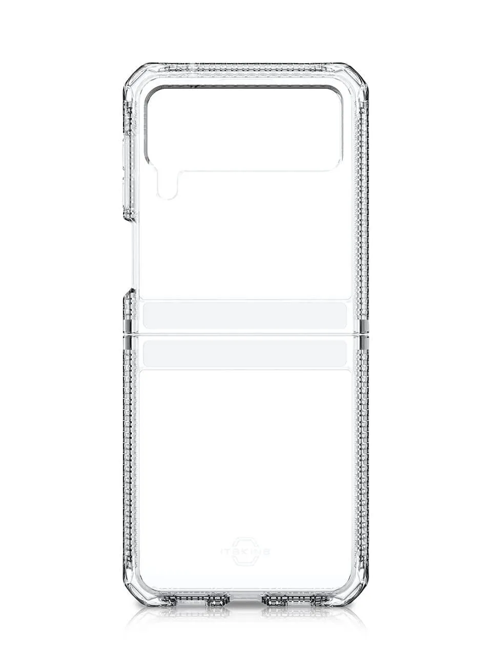 Itskins Hybrid Clear Protective Phone Case Compatible with Samsung Galaxy Z Flip3 5g, Slim Hybrid Case, Anti-Yellowing and Heavy Duty Shockproof Cover, Military Phone Case |Transparent sold by Zulily product image thumbnail 2