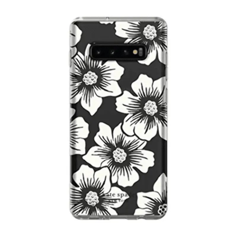 Kate Spade Defensive Hardshell Case for Galaxy S10 Plus - Hollyhock Cream/Clear made by Kate Spade