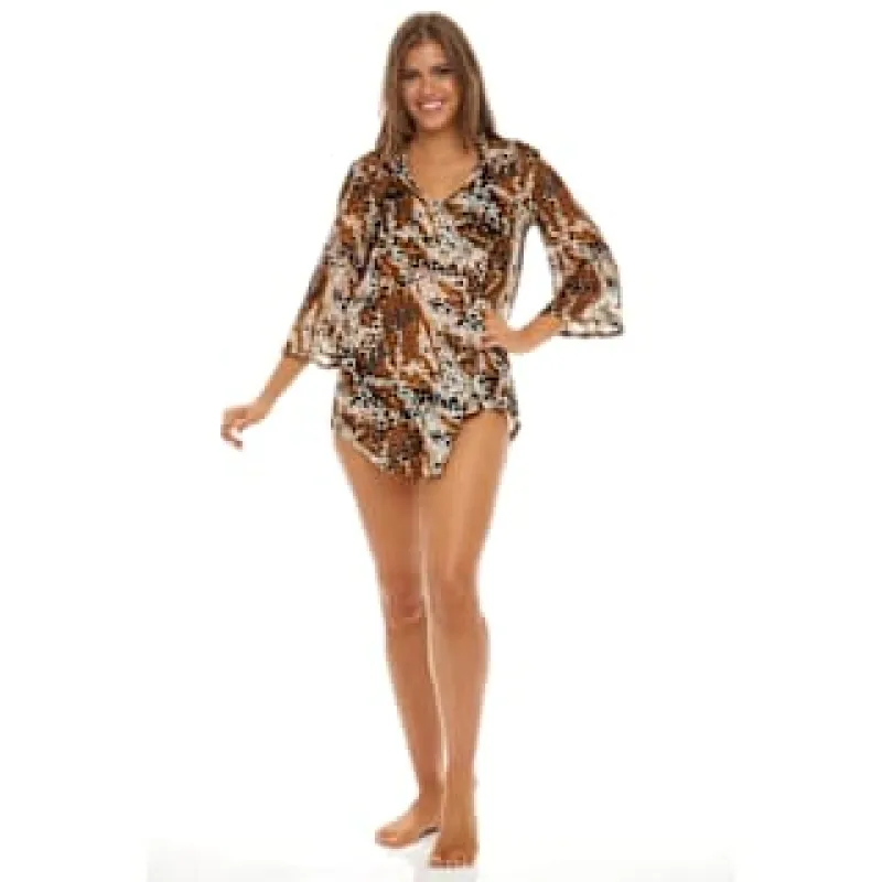 Chp14028 Printed V-neck Tunic made by Jordan Taylor