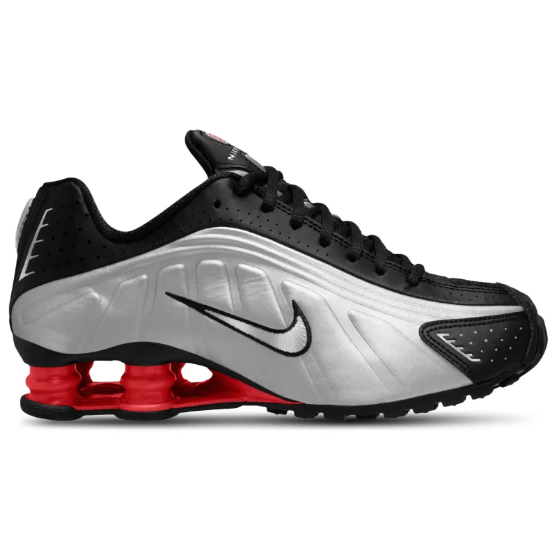 Nike Women's Shox R4 Black/Metallic Silver (2025) made by Nike