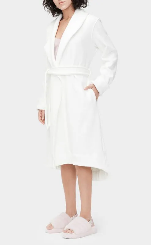 UGG Women's Duffield II Double Knit Fleece Robe Cream made by UGG