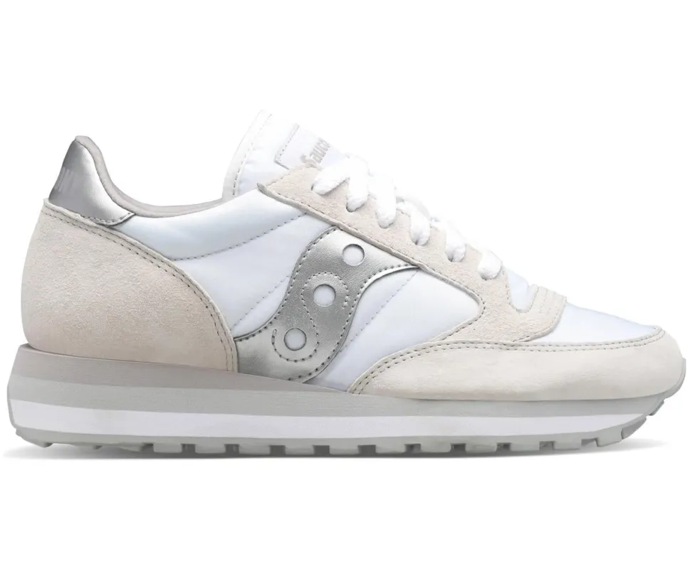 Saucony Women's Jazz Triple White/Silver made by Saucony