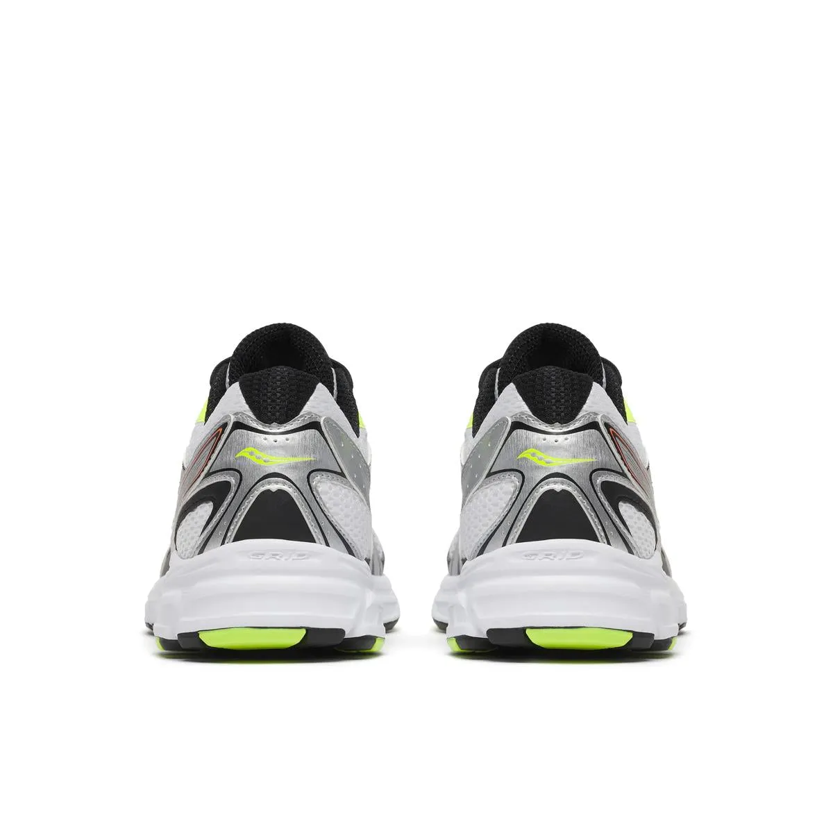 Saucony Men's Ride Millennium White/Silver/Lime/Orange sold by Zulily product image thumbnail 4