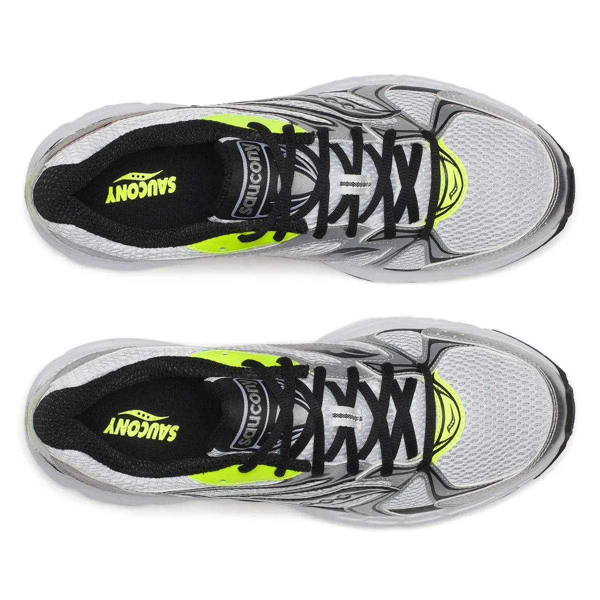 Saucony Men's Ride Millennium White/Silver/Lime/Orange sold by Zulily product image thumbnail 5
