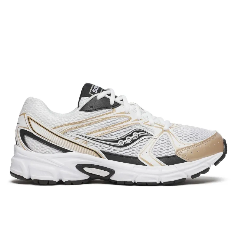 Saucony Men's Ride Millennium White/Gold/Black made by Saucony