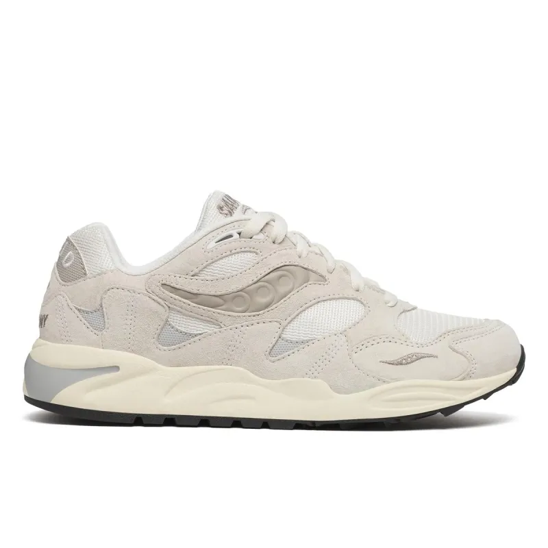 Saucony Men's Grid Shadow 2 White/Cream made by Saucony