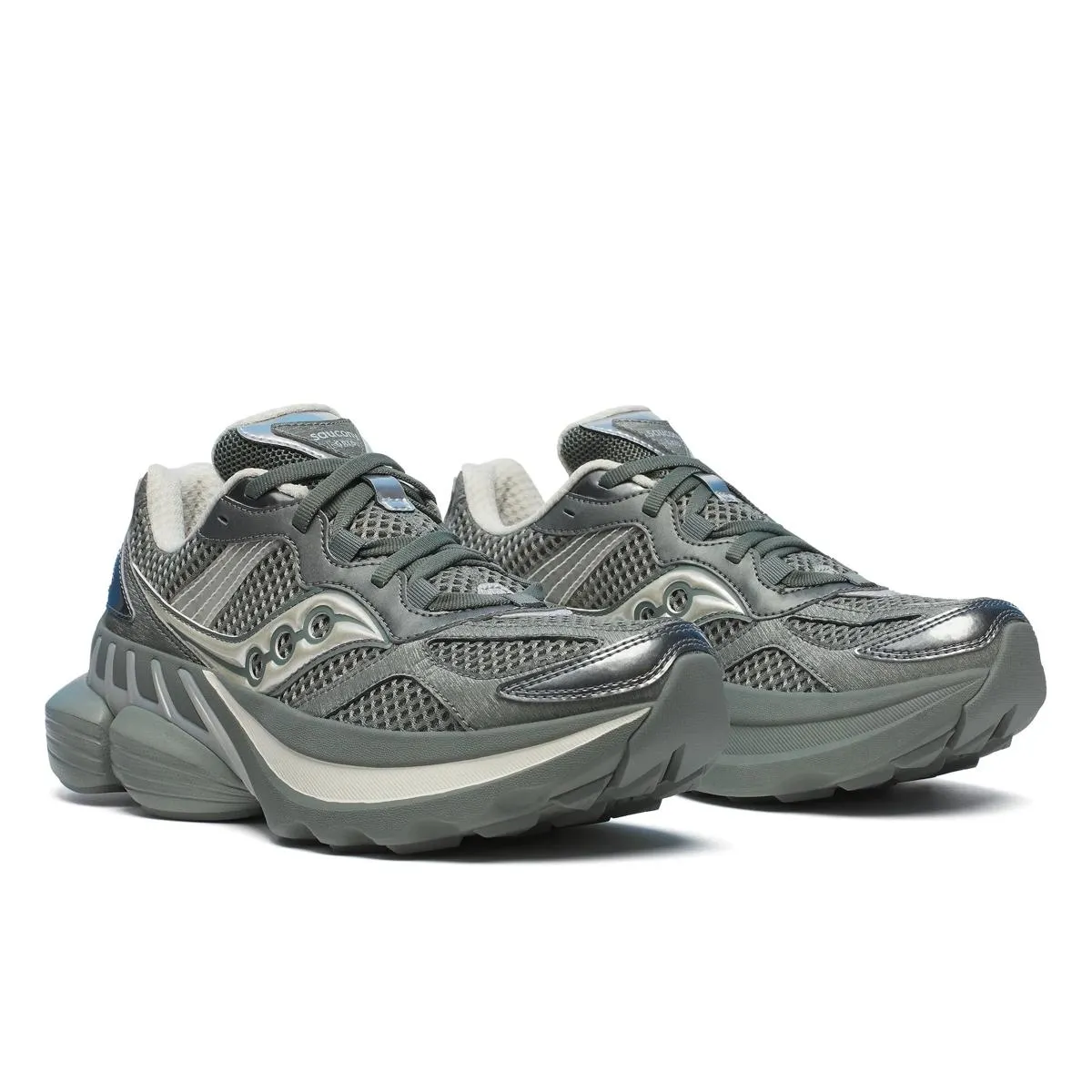Saucony Men's Grid NXT Green/Silver sold by Zulily product image thumbnail 2