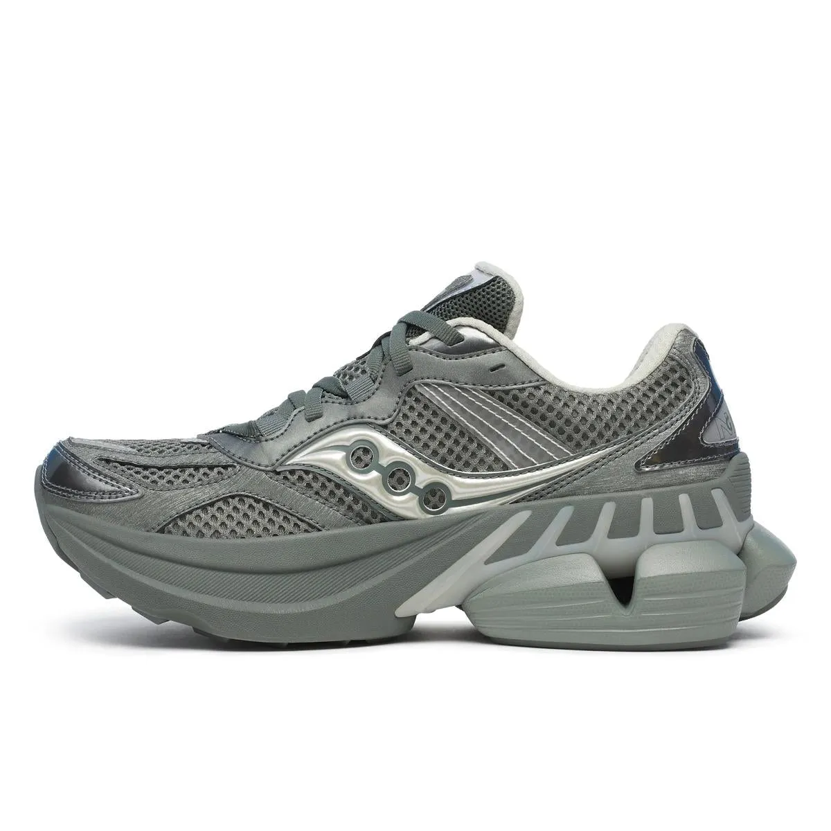 Saucony Men's Grid NXT Green/Silver sold by Zulily product image thumbnail 3