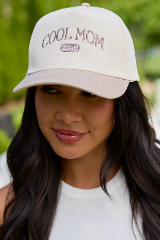 Cool Mom Beige Trucker Hat sold by Zulily product image thumbnail 2